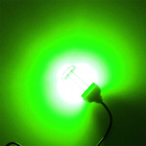 LED Βυθιζόμενη λάμπα ψαρέματος 12V πράσινη με κροκοδειλάκια OEM