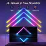 LED Smart σετ με μπάρες τοίχου 30cm Bluetooth RGBIC H6062