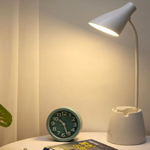 LED Επαναφορτιζόμενο επιτραπέζιο φωτιστικό γραφείου με 3 αποχρώσεις φωτός λευκό SL-383