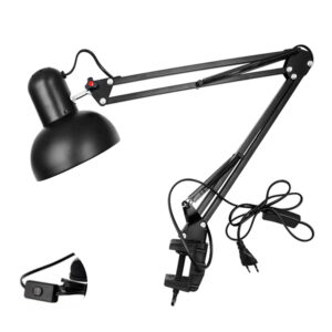 Επιτραπέζιο φωτιστικό γραφείου με κλιπ μαύρο MT-330