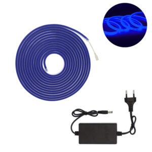 LED Ταινία αδιάβροχη πρίζας 5m neon μπλε RZ-0023