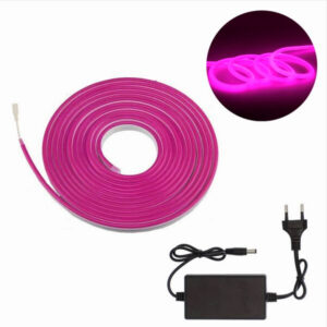 LED Ταινία αδιάβροχη πρίζας 5m neon ροζ/φούξια RZ-0027