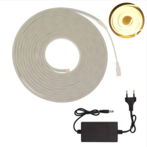 LED Ταινία αδιάβροχη πρίζας 5m neon θερμό λευκό RZ-0022