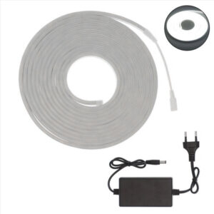 LED Ταινία αδιάβροχη πρίζας 5m neon ψυχρό λευκό RZ-0021