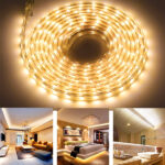 LED Ταινία αδιάβροχη 220V θερμό λευκό 3500Κ (τιμή ανά μέτρο) ΟΕΜ