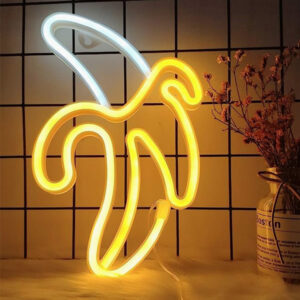 LED διακοσμητικό φωτιστικό μπανάνα USB/μπαταρίας neon κίτρινο OEM
