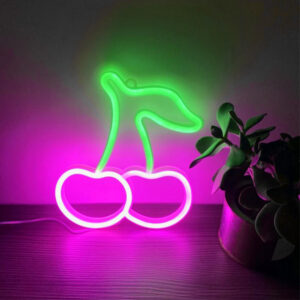LED διακοσμητικό φωτιστικό κεράσι USB/μπαταρίας neon ροζ-πράσινο OEM