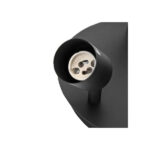 Σποτ οροφής τρίφωτο σε κυκλική βάση μαύρο Aigostar