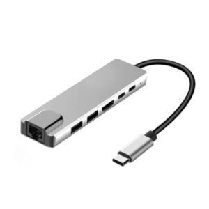 Docking station Type C male σε HDMI/USB 3.0/Type C/Ethernet female YWX-TYPEC6X1