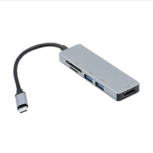 Docking station Type C male σε TF/SD/HDMI/USB female TC-18