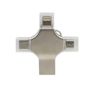 USB 3.0 Stick τετραπλής συνδεσιμότητας 64GB TR-2027 Treqa