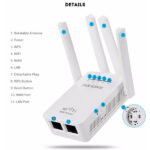 Wi-Fi Extender Single Band με 2 θύρες Ethernet LV- WR09 Pix-Link