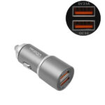 Φορτιστής αυτοκινήτου συνολικής έντασης 5.1A με θύρες 2xUSB CC-324 Treqa