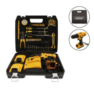 Σετ κρουστικό δραπανοκατσάβιδο μπαταρίας με εργαλεία Q-GJ011